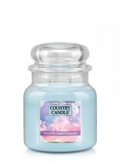 Country Candle - Cotton Candy Clouds - Średni słoik (453g) 2 knoty