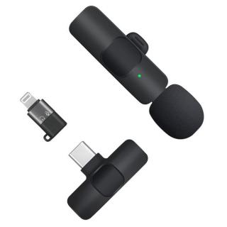 Mikrofon bezprzewodowy K8 typ USB-c z adapterem Lightning