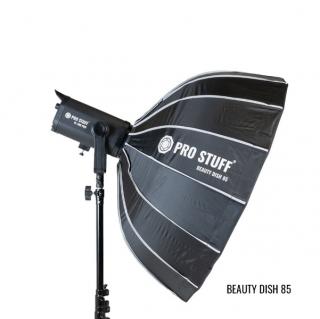 PRO STUFF  Softbox Beauty Dish 85 cm PRO z Gridem - mocowanie bowens