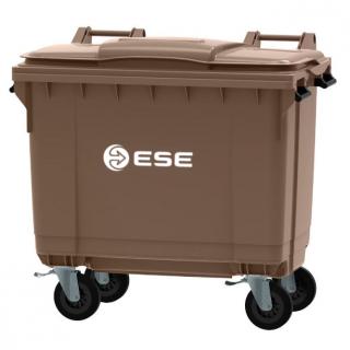Pojemnik na odpady 660l ESE Brązowy