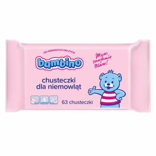 BAMBINO Chusteczki nawilżane 63 sztuki