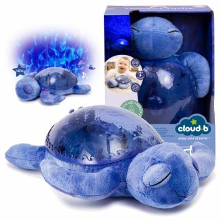 CLOUD B Projektor z pozytywką 3w1 żółw podwodny z kołysankami fioletowy ECO