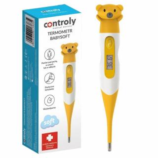 CONTROLY Termometr elektroniczny z miękką końcówką Baby Soft dla dzieci