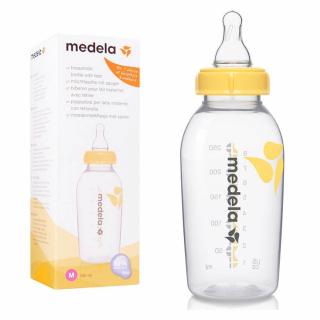 Medela Butelka 250 ml ze smoczkiem M o średnim przepływie