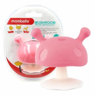 MOMBELLA Gryzak uspokajający grzybek mushroom pink