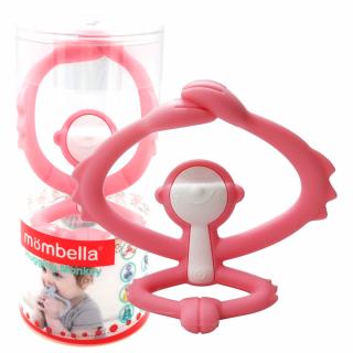 MOMBELLA Gryzak uspokajający małpka różowa