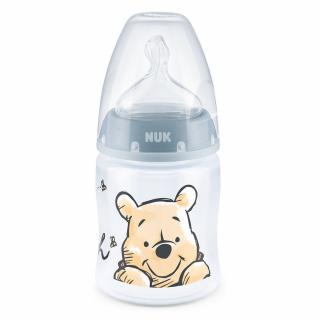 NUK FC+ Butelka antykolkowa z czujnikiem ciepła 150ml 0m+ Kubuś Puchatek Niebieska