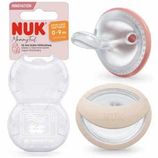 NUK Smoczek uspokajający MOMMYFEEL 0-9m czerwony + biały 2 sztuki