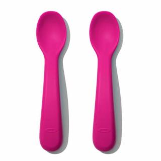 OXO Łyżeczka silikonowa do karmienia 2 sztuki PINK