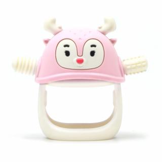 SMILY MIA Gryzak silikonowy dla niemowląt Light Pink