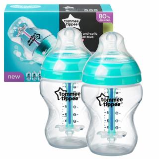 TOMMEE TIPPEE Butelka antykolkowa z czujnikiem ciepła 260ml oryginalne opakowanie 2 sztuki