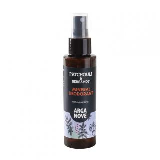 Naturalny dezodorant mineralny do ciała patchuli bergamotka z olejem arganowym 100ml Arganove || Maroko Sklep