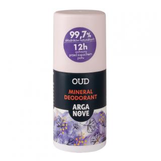 Naturalny dezodorant mineralny oud z olejem arganowym 50ml rollon Arganove || Maroko Sklep