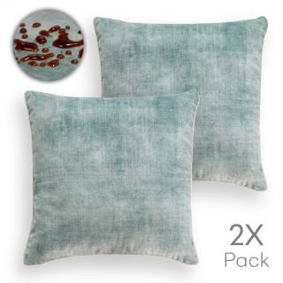 2 SZT PLAMOODPORNE POSZEWKI NA PODUSZKĘ 45X45 JASNOSZARA