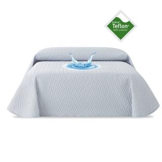 NARZUTA WODOODPORNA TEFLON JASNOSZARA 70x140