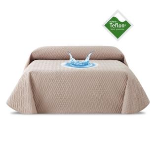 NARZUTA WODOODPORNA TEFLON ZIMNY BEŻ 70x140