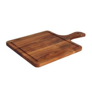 Fine Dine Taca drewniana kwadratowa z rączką 374x250x(H)15 mm - kod  772980