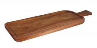 Fine Dine Taca drewniana prostokątna z rączką 362x135x(H)15 mm- kod 773024