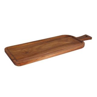 Fine Dine Taca drewniana prostokątna z rączką 507x180x(H)15 mm - kod 773000