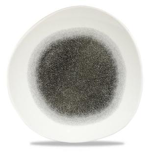 Fine Dine Talerz płytki o organicznym kształcie Quartz Black ś. 210 mm - kod RKBQOG81