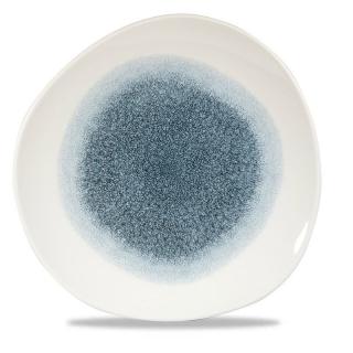 Fine Dine Talerz płytki o organicznym kształcie Raku Topaz Blue śr. 210 mm - kod RKTBOG81