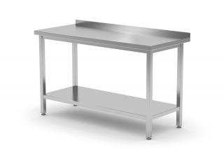 Hendi Stół przyścienny z półką skręcany 1000x600x(H)850 mm - kod 817278