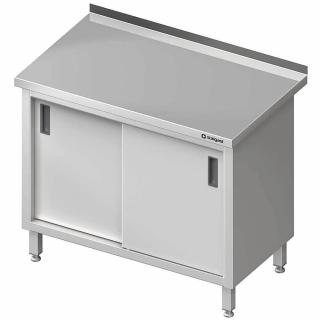 Stalgast Stół przyścienny z drzwiami suwanymi 1000x600x850 mm - kod S612006