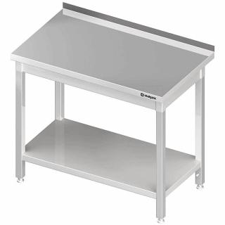 Stalgast Stół stalowy z półką, przyścienny, skręcany, 1000x700x850 mm - kod S611307