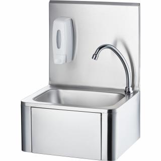 Stalgast Umywalka z wyłącznikiem kolanowym, kranem i dozownikiem mydła - kod S610005