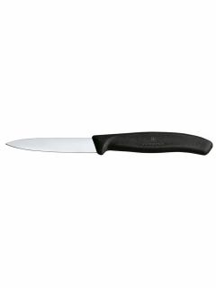 Victorinox Swiss Classic Nóż do jarzyn, gładki, 80 mm, czarny - kod 6.7603