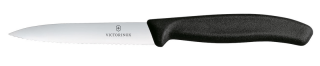 Victorinox Swiss Classic Nóż do jarzyn, ząbkowane ostrze 100 mm, czarny - kod 6.7733