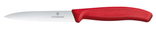 Victorinox Swiss Classic Nóż do jarzyn, ząbkowane ostrze 100 mm, czerwony - kod 6.7731