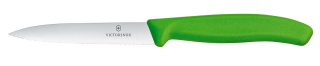 Victorinox Swiss Classic Nóż do jarzyn, ząbkowane ostrze 100 mm, zielony - kod 6.7736.L4