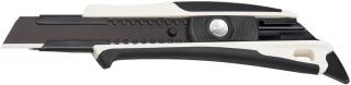 Nóż z chowanym ostrzem łamanym Razar Black 18 mm i ostrzem płaskim Tajima DFC560N