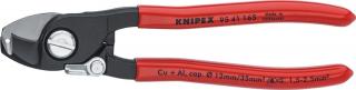 Nożyce do cięcia kabli i przewodów z funkcją ściągania izolacji, PCW Knipex 95 41 165