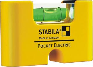 Poziomnica kieszonkowa magnetyczna do montażu osprzętu elektrycznego Stabila "Pocket Electric"