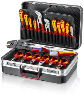 Zestaw 20 narzędzi izolowanych dla elektryka, w walizce