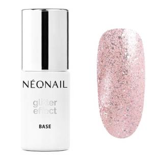 Lakier hybrydowy 7,2 ml - Glitter Effect Base Rose Twinkle - OUTLET