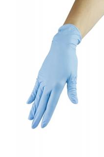 Rękawiczki nitrylowe - niebieskie, rozmiar M