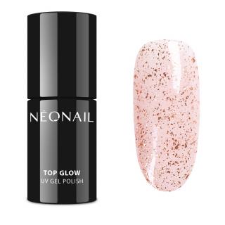 Top hybrydowy Top Glow Rose Gold Flakes  7,2 ml