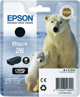 oryginalny atrament Epson T2601 [C13T26014012] black