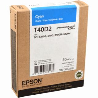 oryginalny atrament Epson T40D2 [C13T40D240] cyan