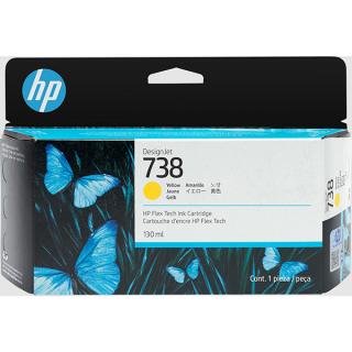 oryginalny tusz HP 738 [498N7A] yellow - 130 ml