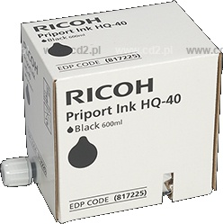 oryginalny tusz Ricoh HQ-40 [817225] black