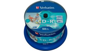 Płyta CD-R Verbatim 700MB Cake 50szt. - do nadruku