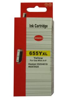 zastępczy atrament HP 655 [cz112ae] yellow 100% nowy