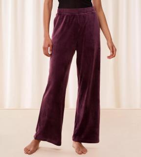 Sensual Velour Wide Leg Trousers