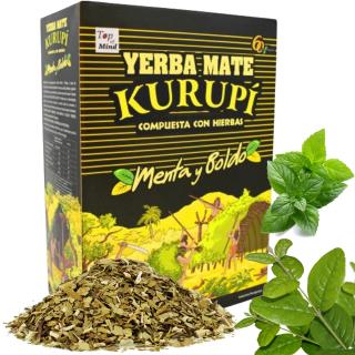 YERBA MATE KURUPI GREEN MIĘTA PARAGWAJ 500g 0,5kg