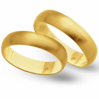 Obrączki ślubne z żółtego złota o szerokości 5mm - OZ/024
