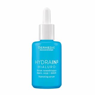 DERMEDIC HYDRAIN 3 HIALURO Serum nawadniające twarz, szyję i dekolt 30 ml